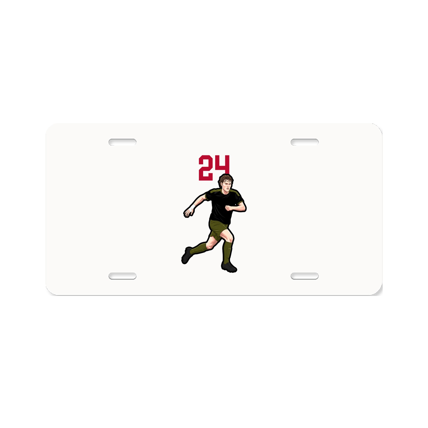 License Plate — Number Top in Classic