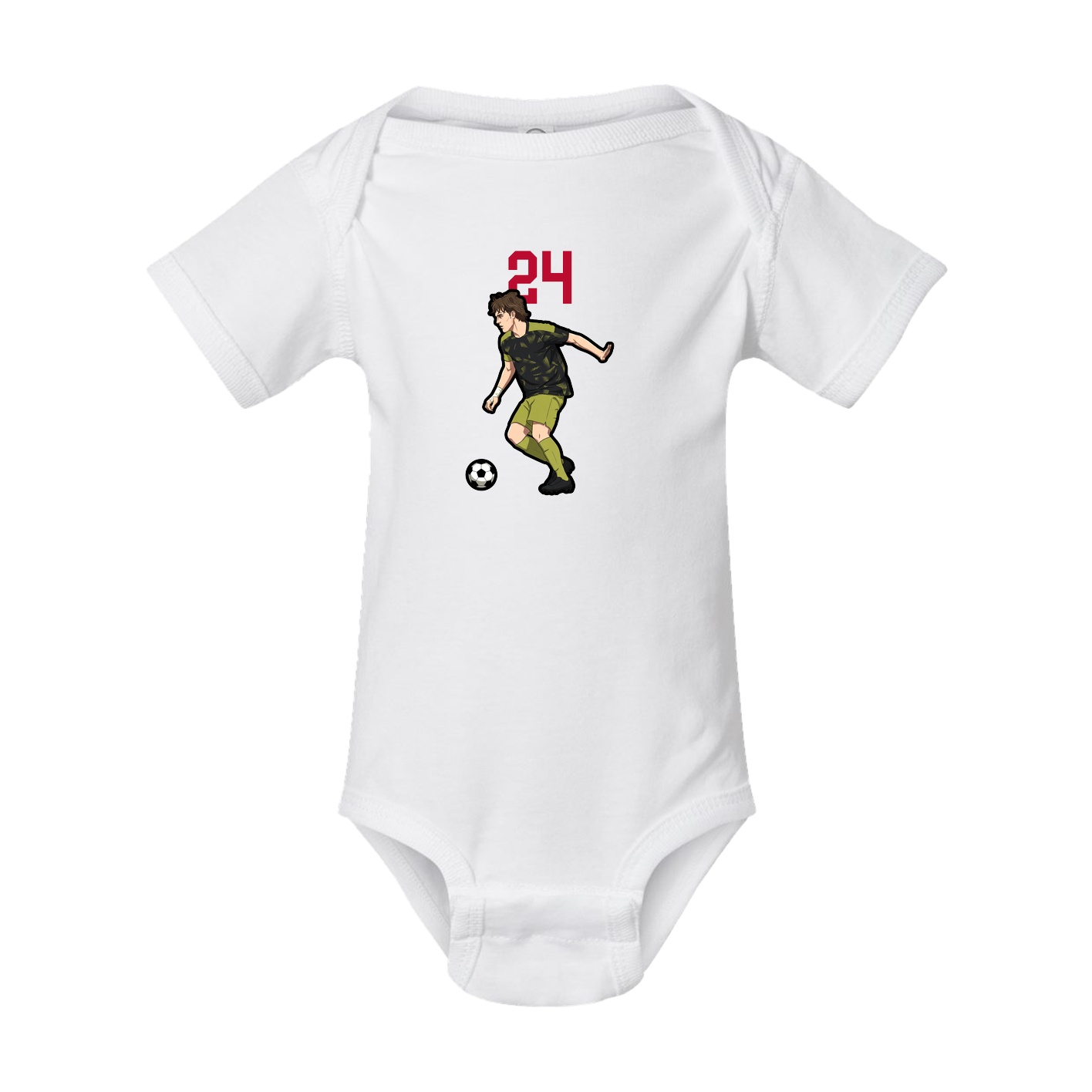 Baby Onesie — Number Top in White