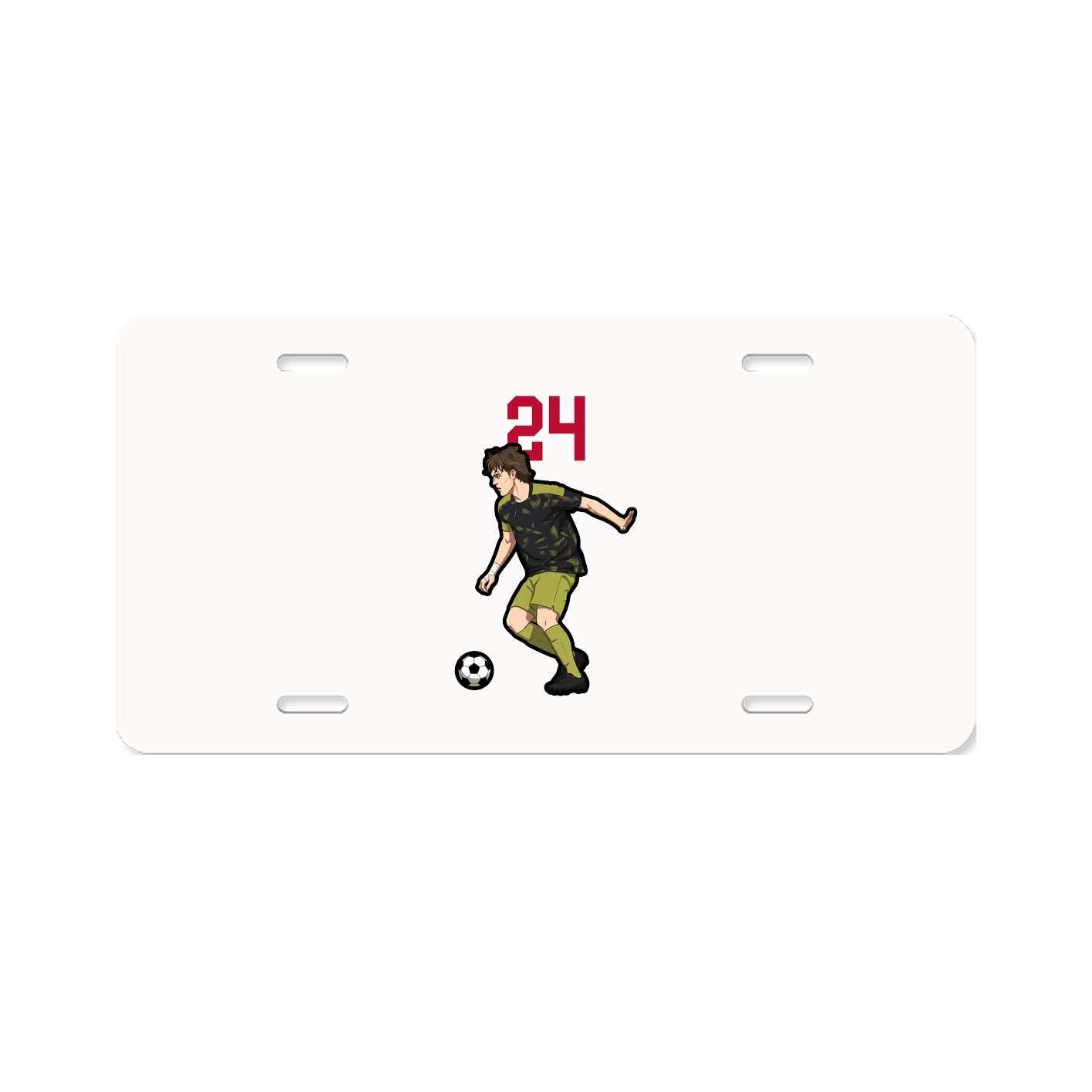 License Plate — Number Top in Classic