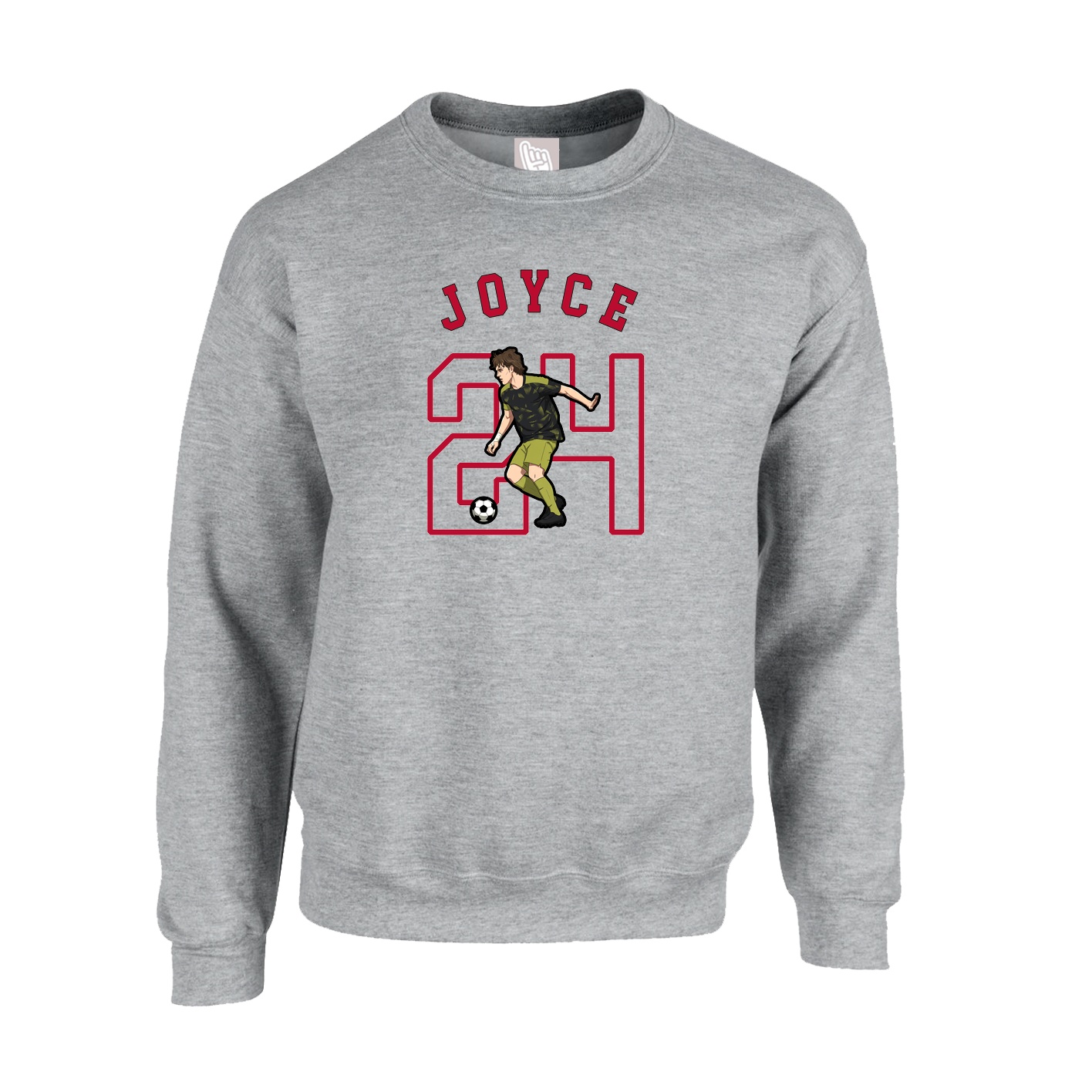 Fleece Crew — Shirsey Arch in Grey