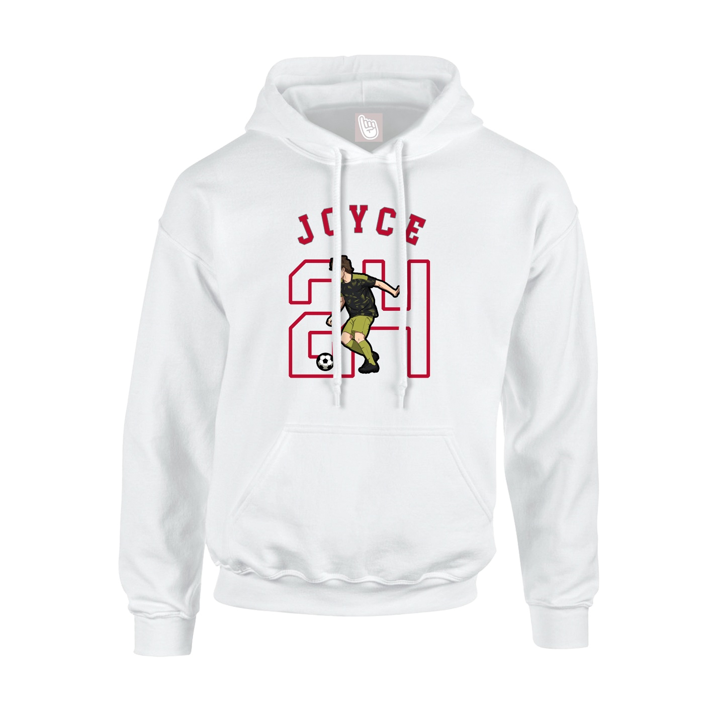 Youth Hoodie — Shirsey Arch in White