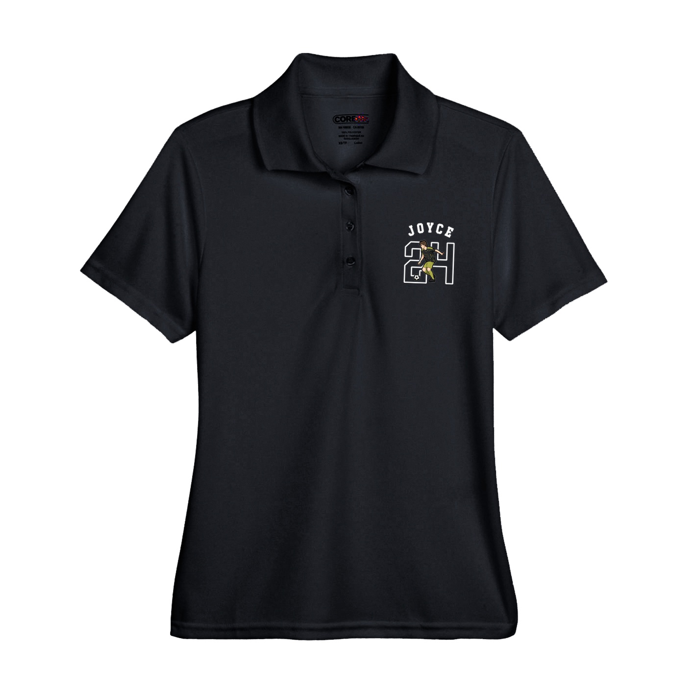 Womens Performance Polo — Shirsey Arch in Black