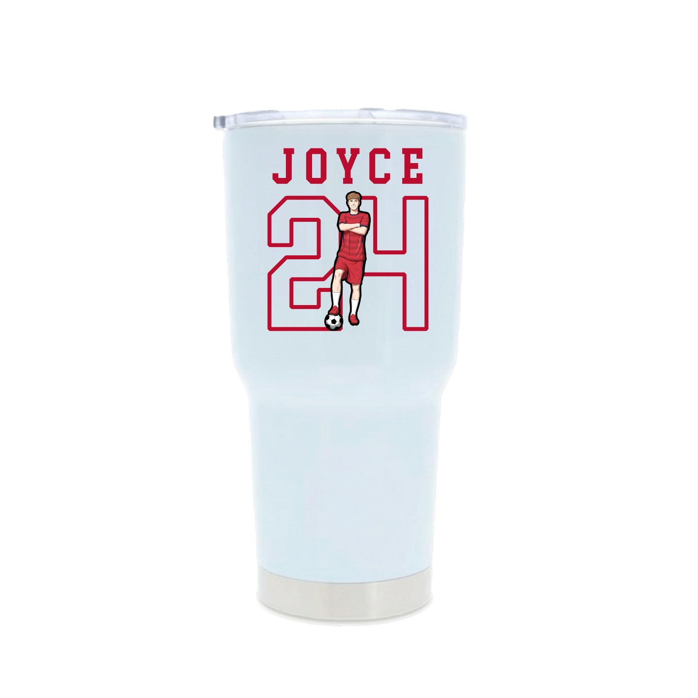 30oz Stainless Steel Tumbler — Shirsey in White