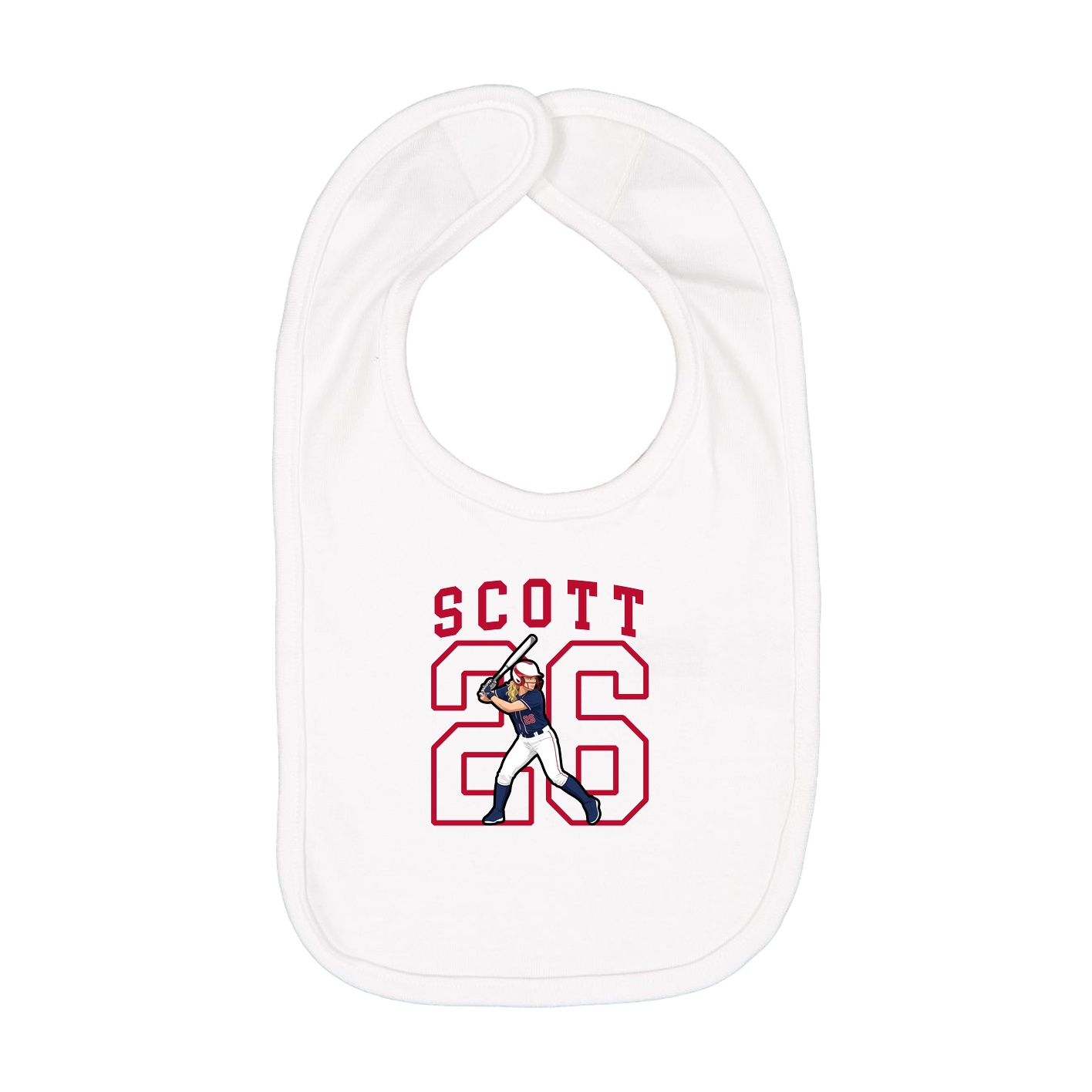 Infant Bib — Shirsey in White