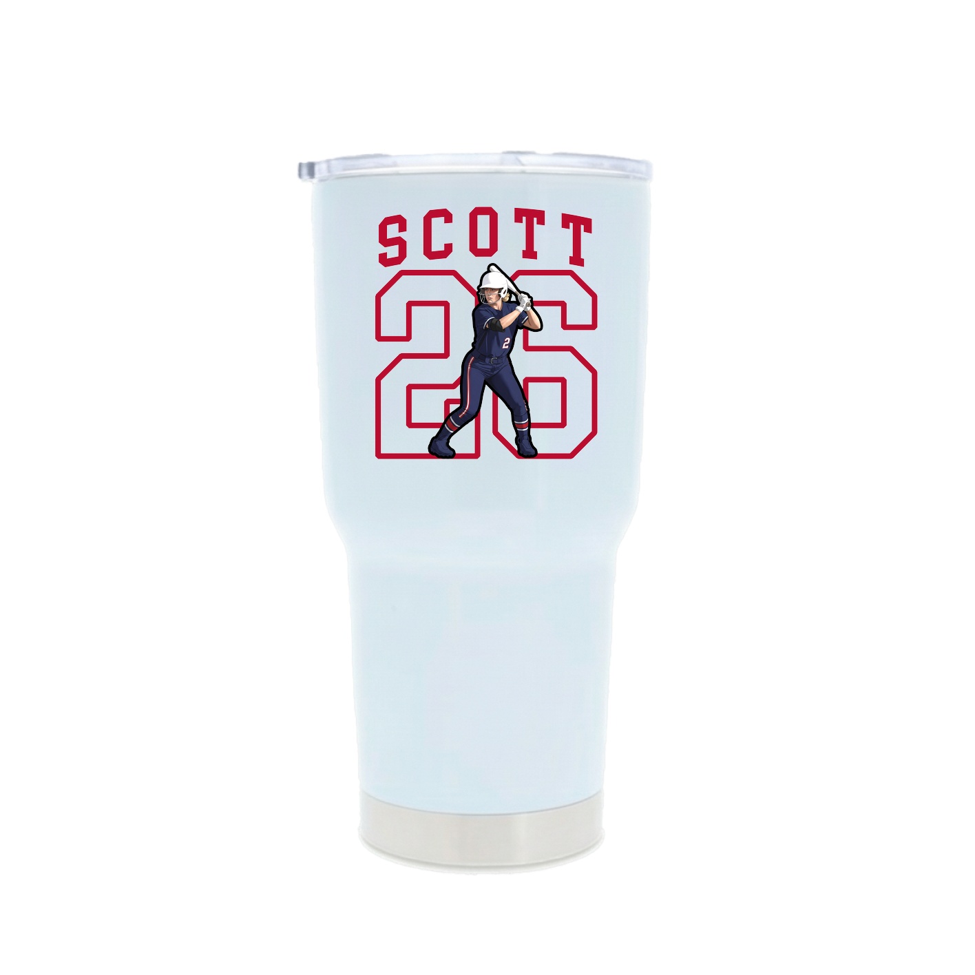 30oz Stainless Steel Tumbler — Shirsey in White
