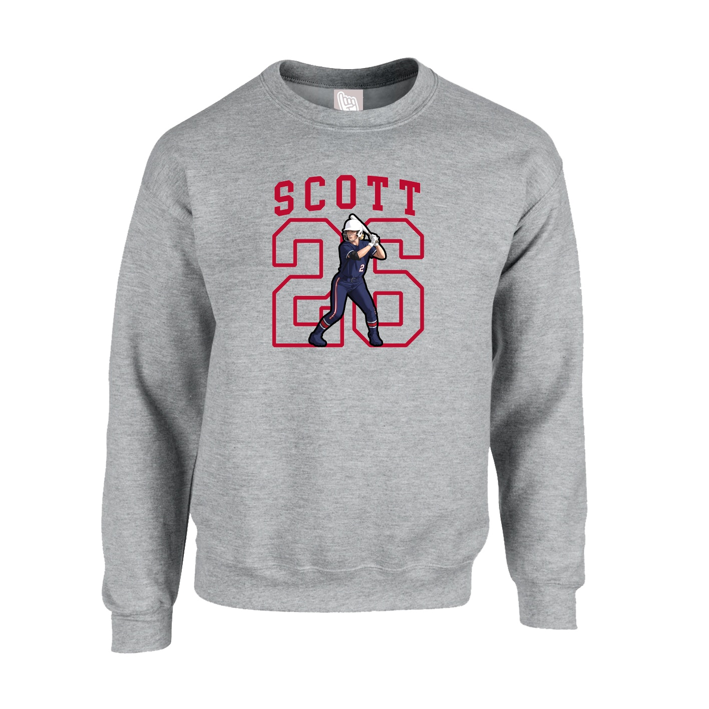Fleece Crew — Shirsey in Grey