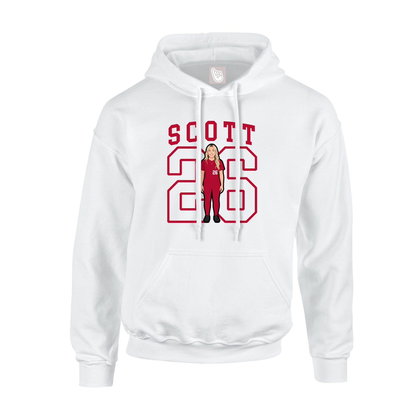 Hoodie — Shirsey in White