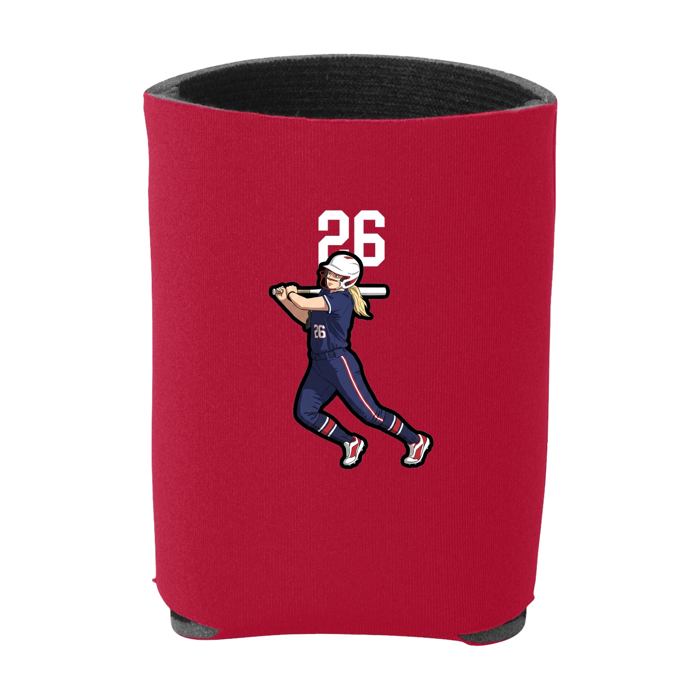 Can Holder — Number Top in Red