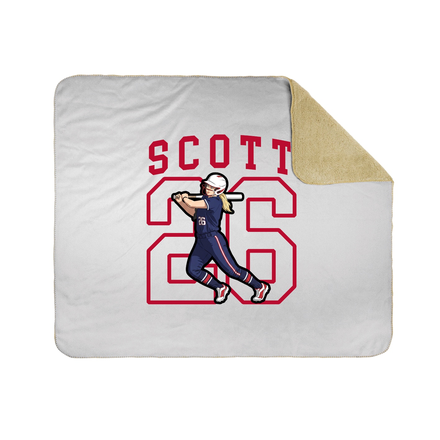 Throw Blanket — Shirsey in White
