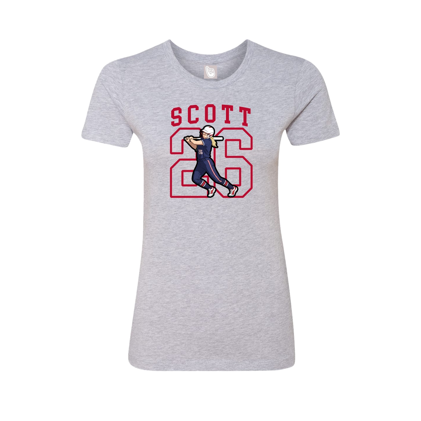 Fitted Women's Tee — Shirsey in Grey