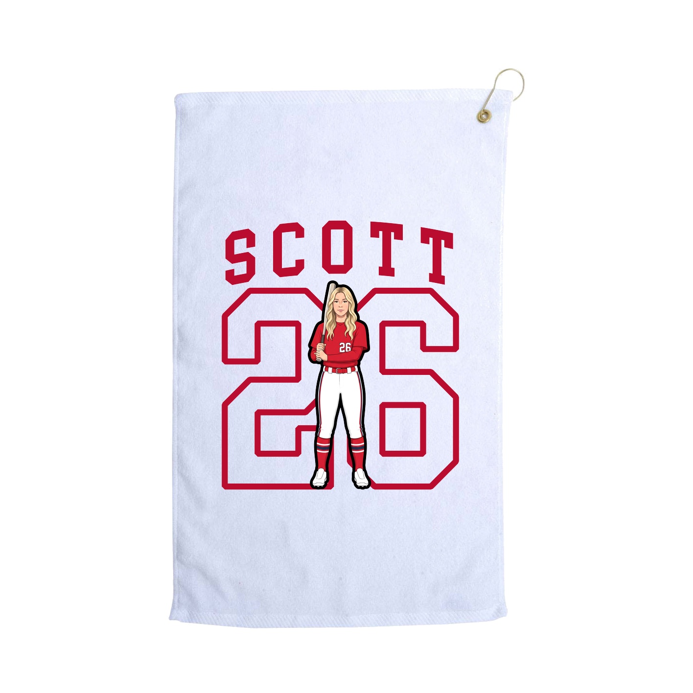 Golf Towel — Shirsey in White