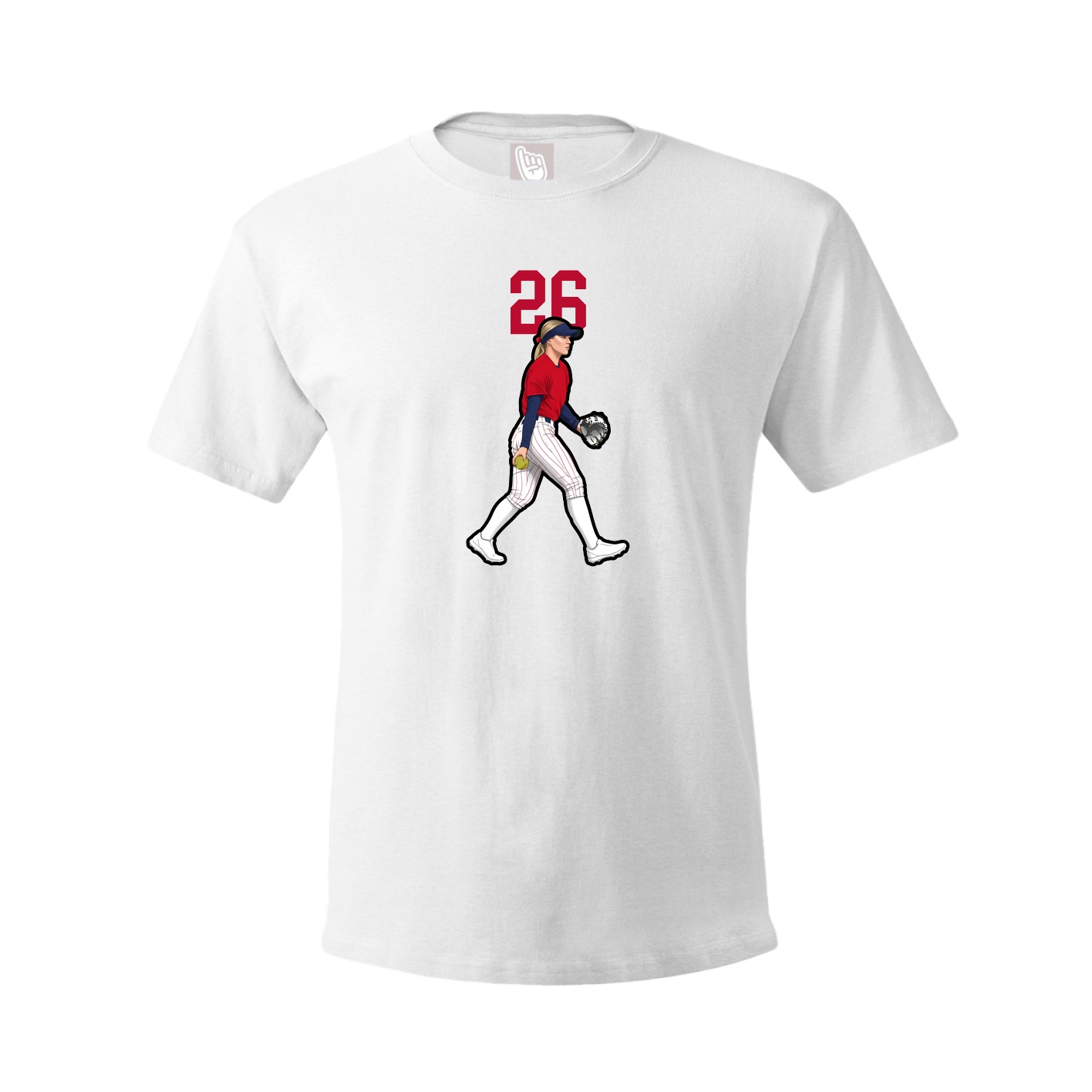 Tee — Number Top in White