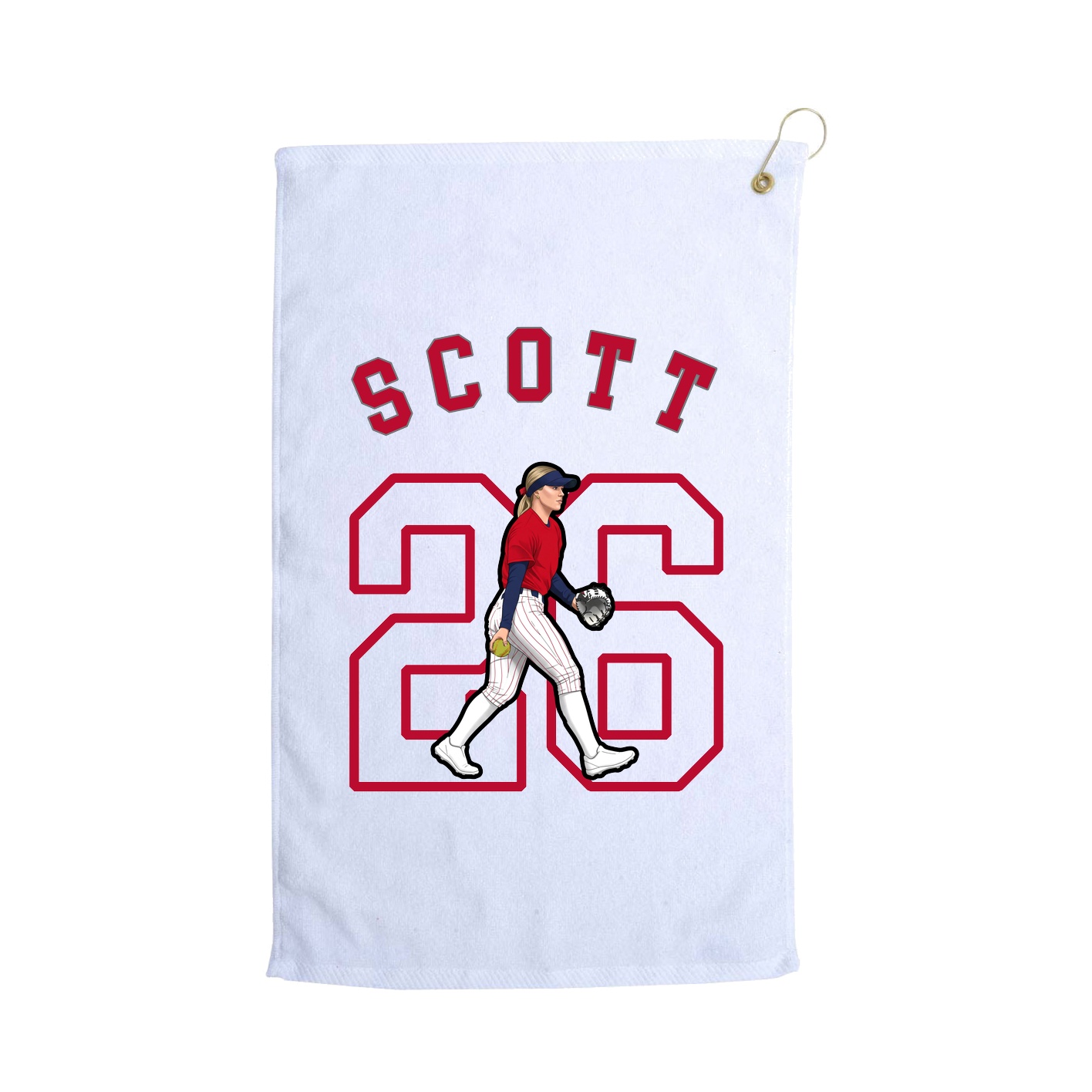 Golf Towel — Shirsey Arch in White