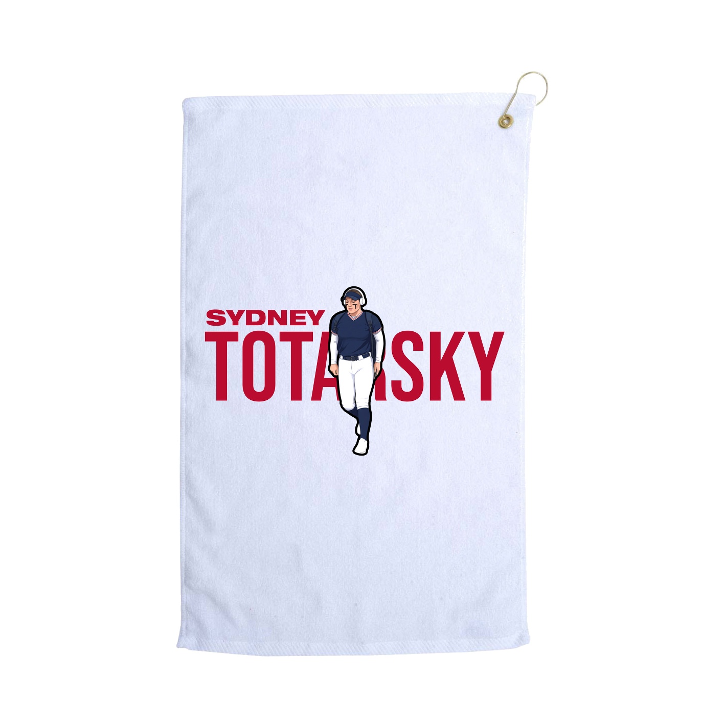 Golf Towel — Player Name in White