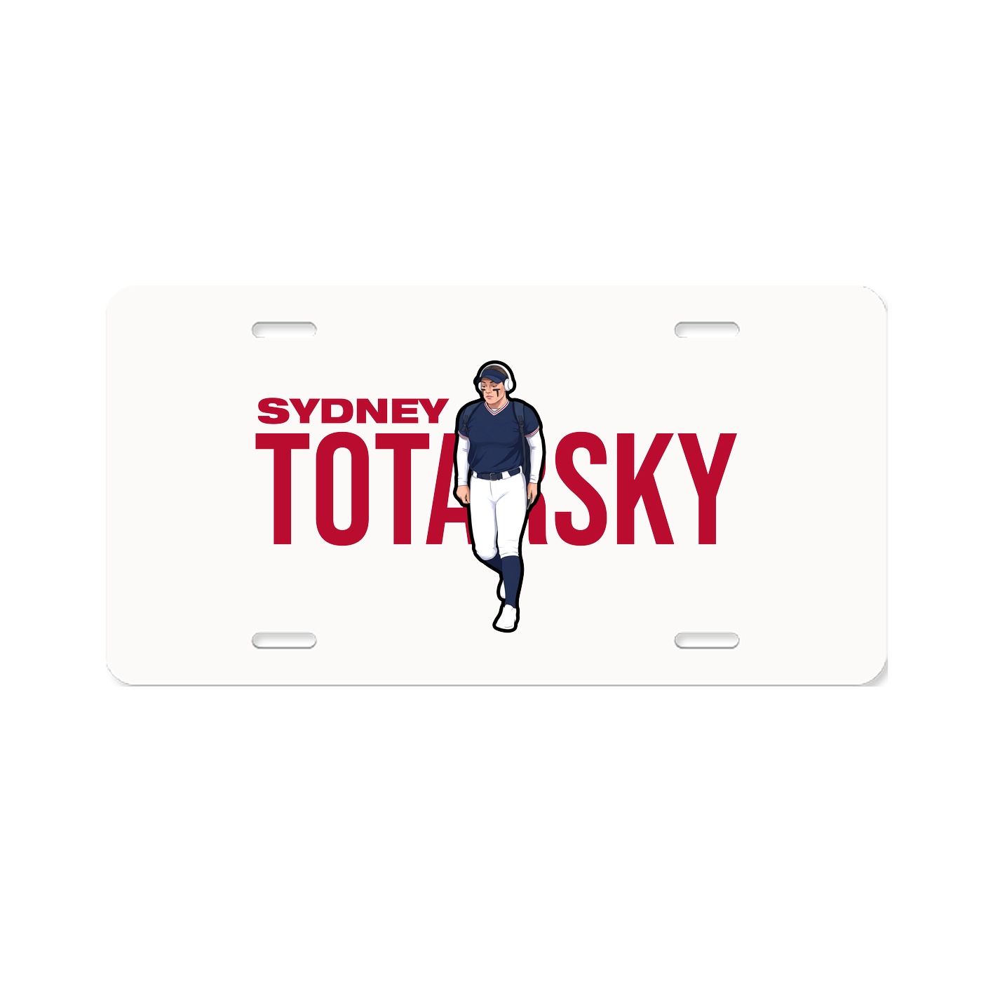 License Plate — Player Name in Classic