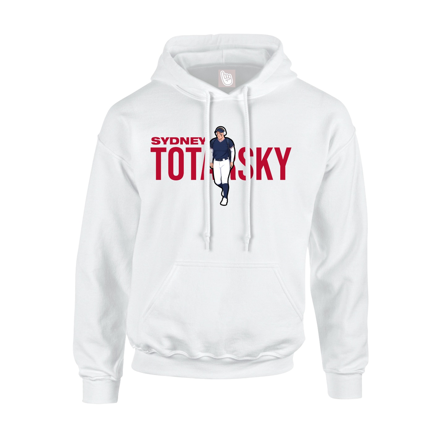 Youth Hoodie — Player Name in White