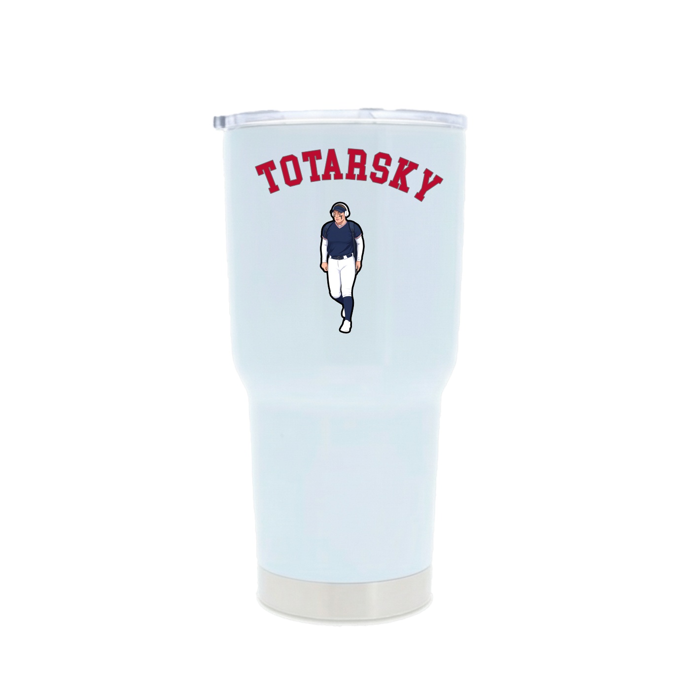 30oz Stainless Steel Tumbler — Shirsey Arch in White