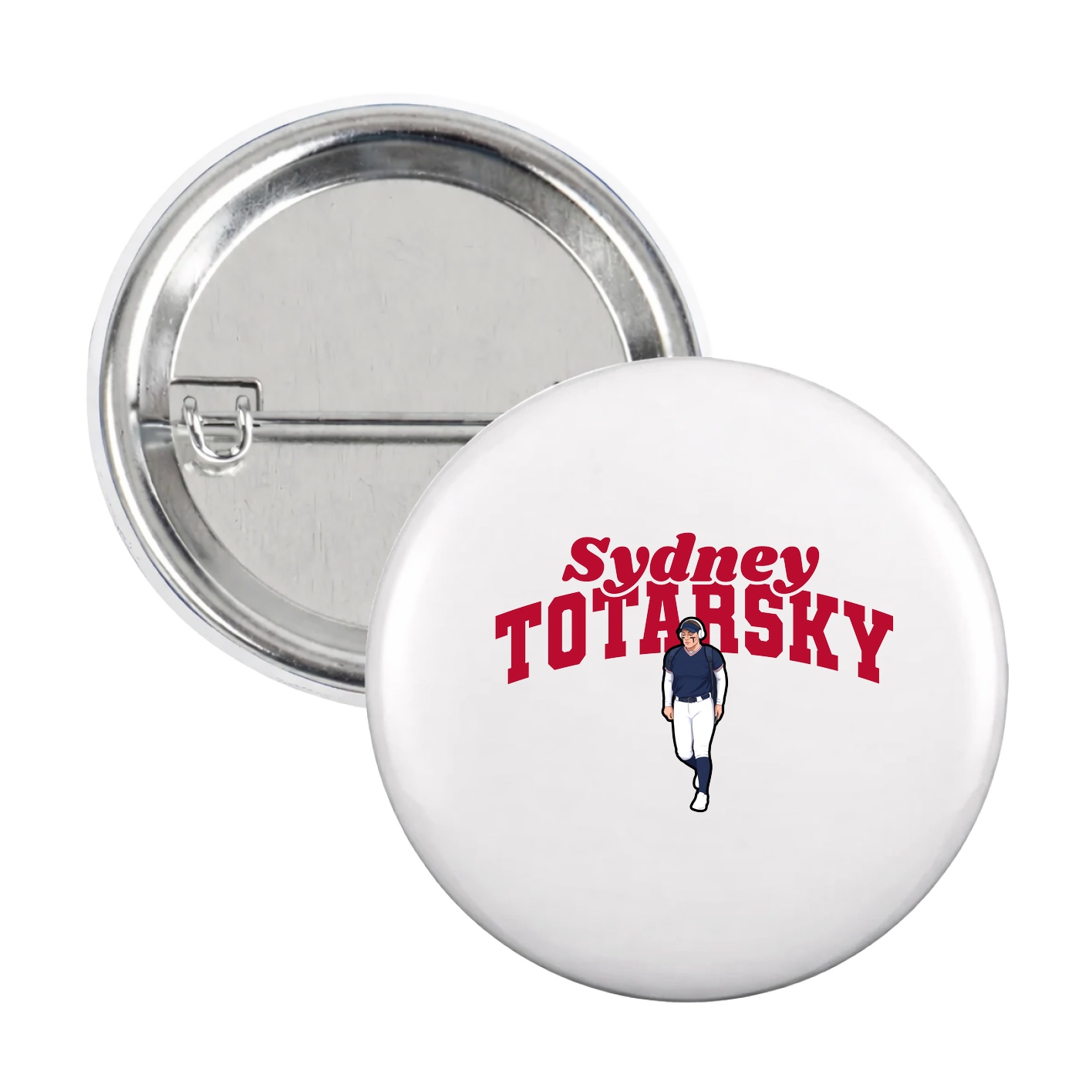 Game Day Button — Signature Arch in White