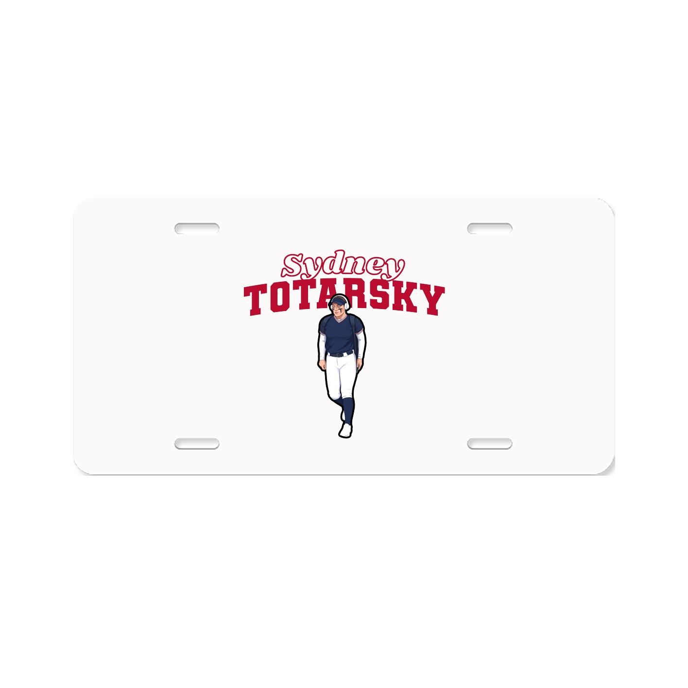 License Plate — Name Arch in Classic