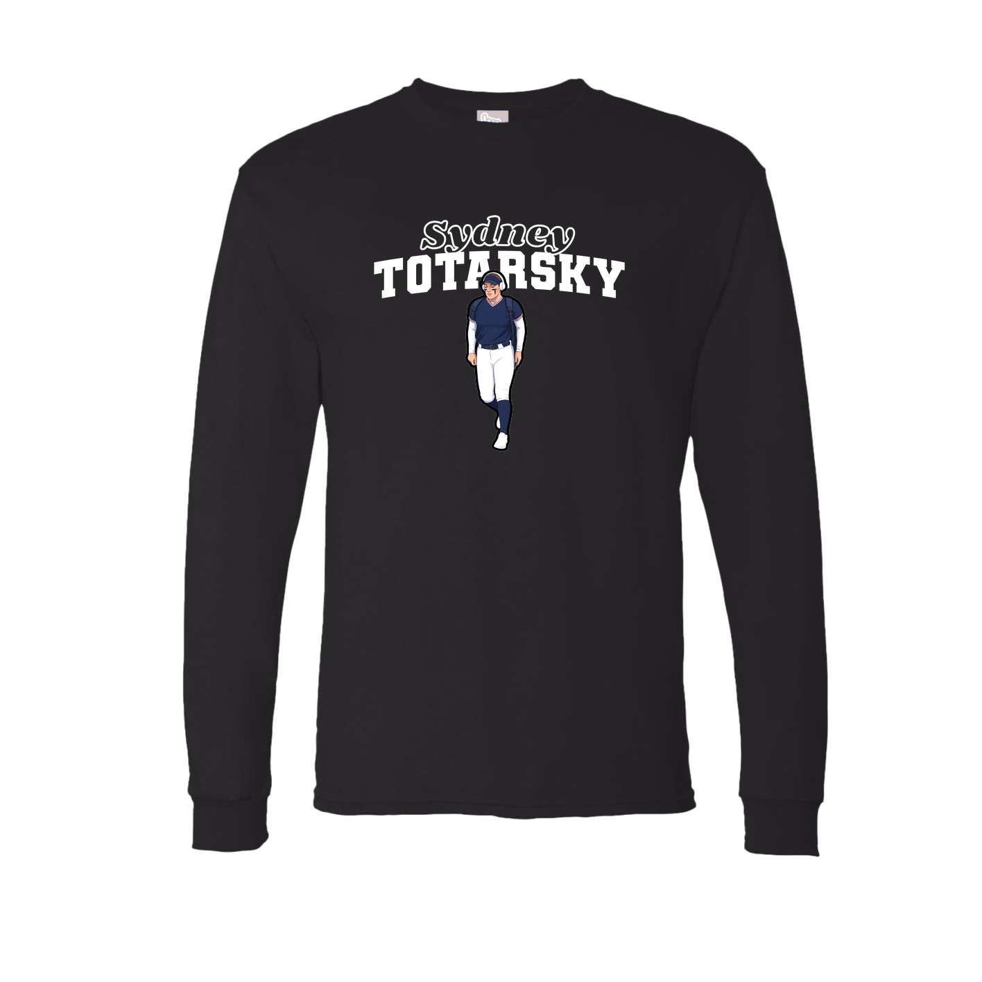Long Sleeve Tee — Name Arch in Black