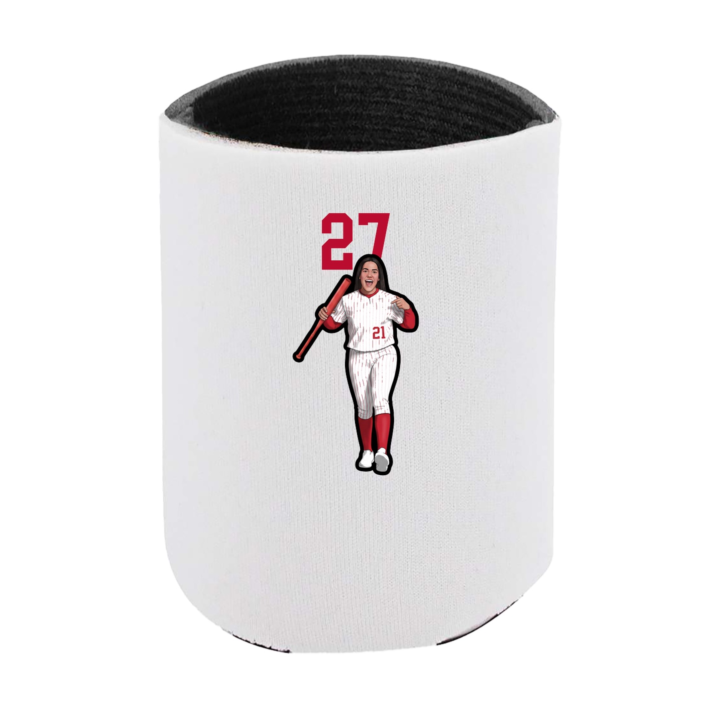 Can Holder — Number Top in White