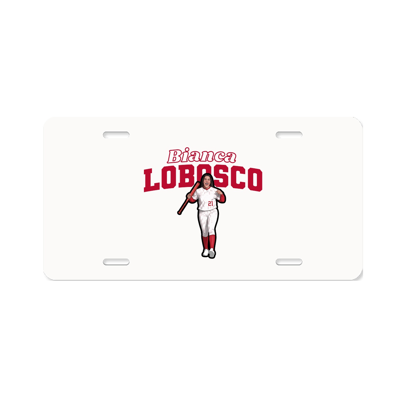 License Plate — Name Arch in Classic