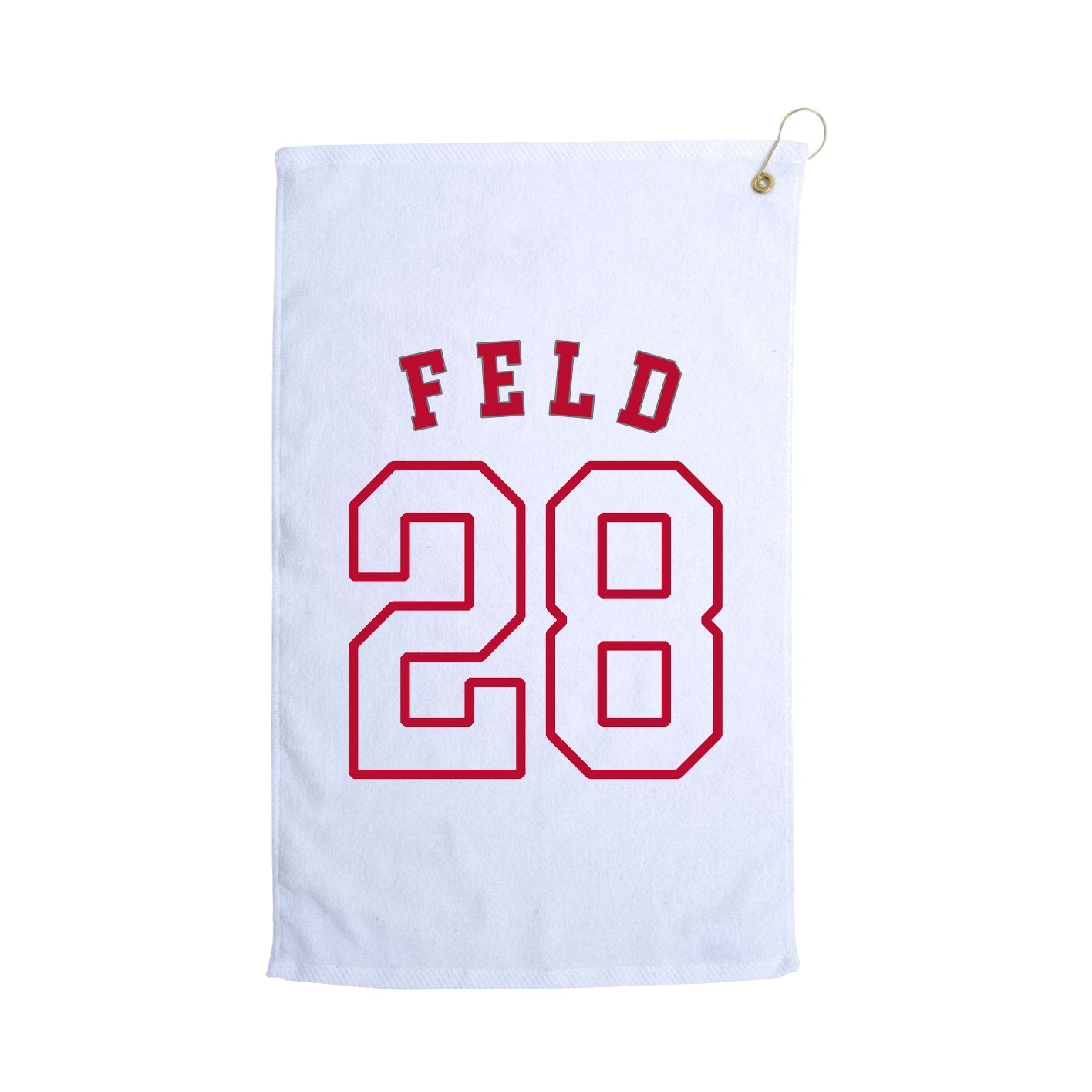 Golf Towel — Shirsey Arch in White