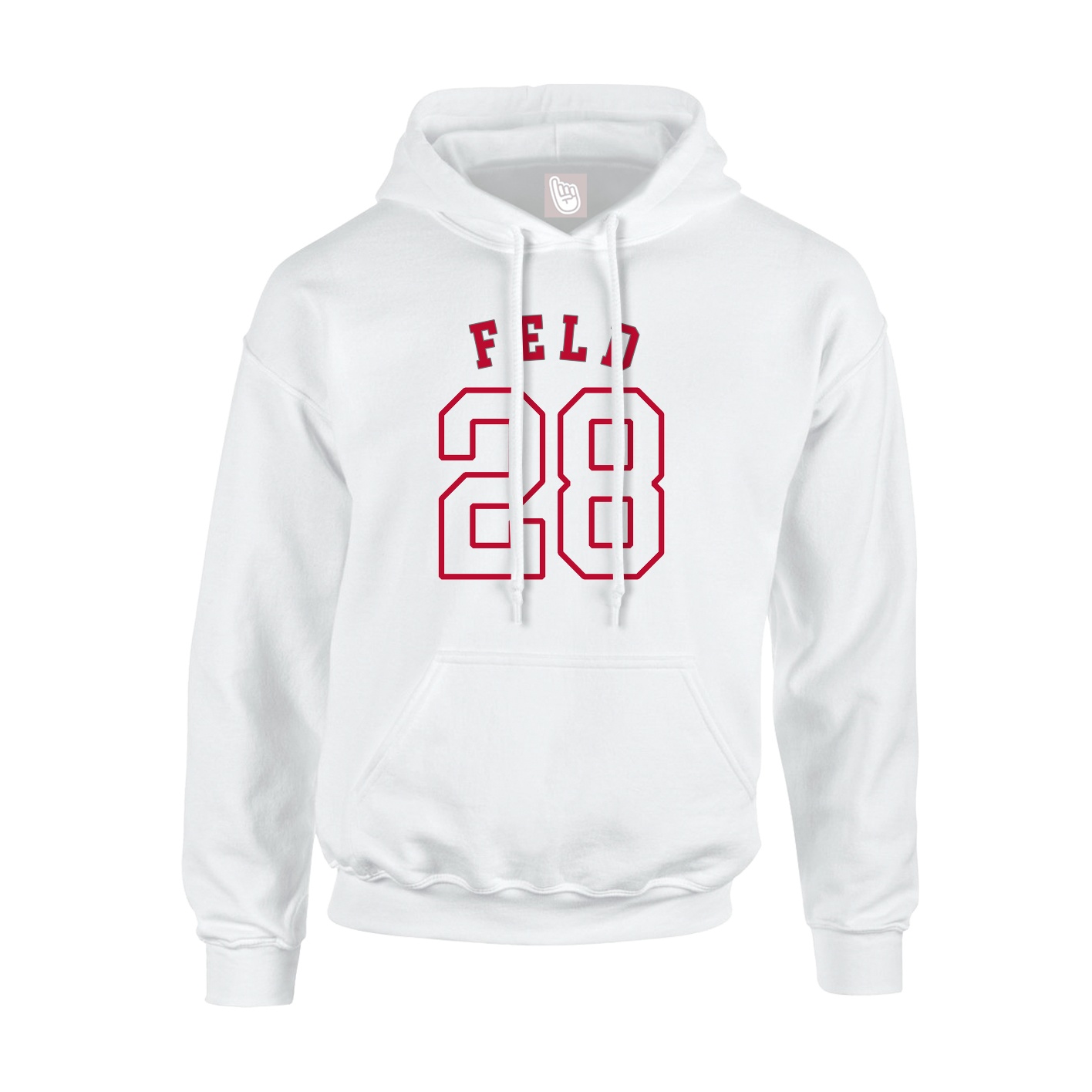 Hoodie — Shirsey Arch in White