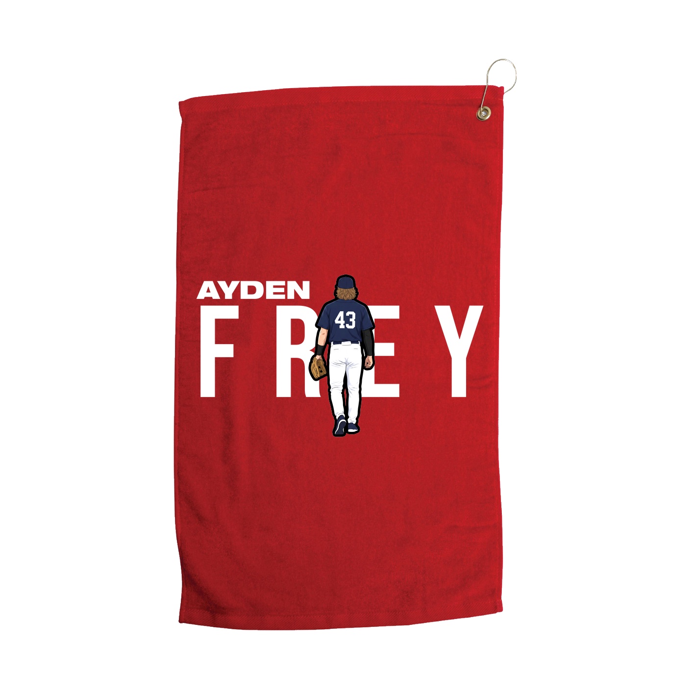 Golf Towel — Player Name in Red