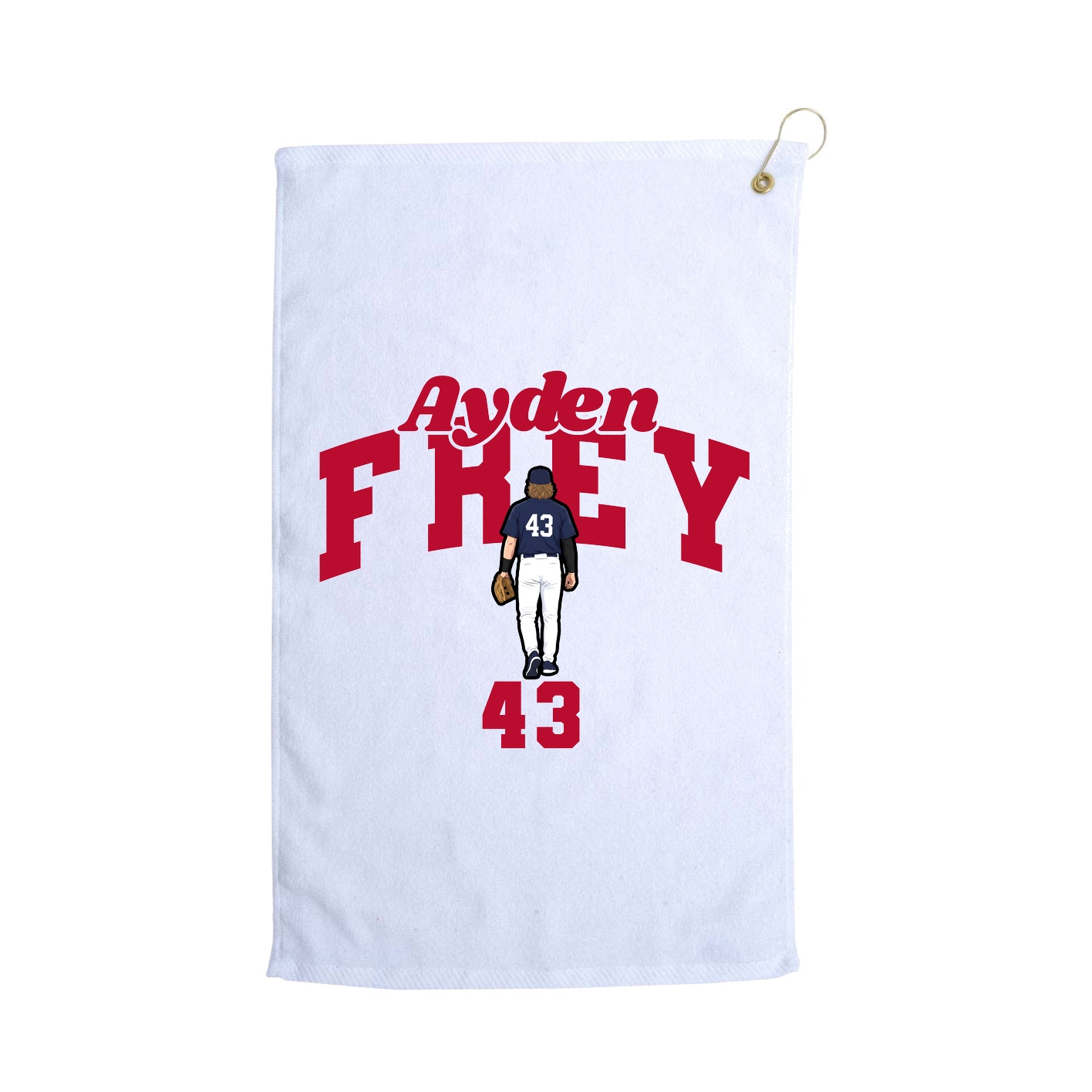 Golf Towel — Signature Arch in White