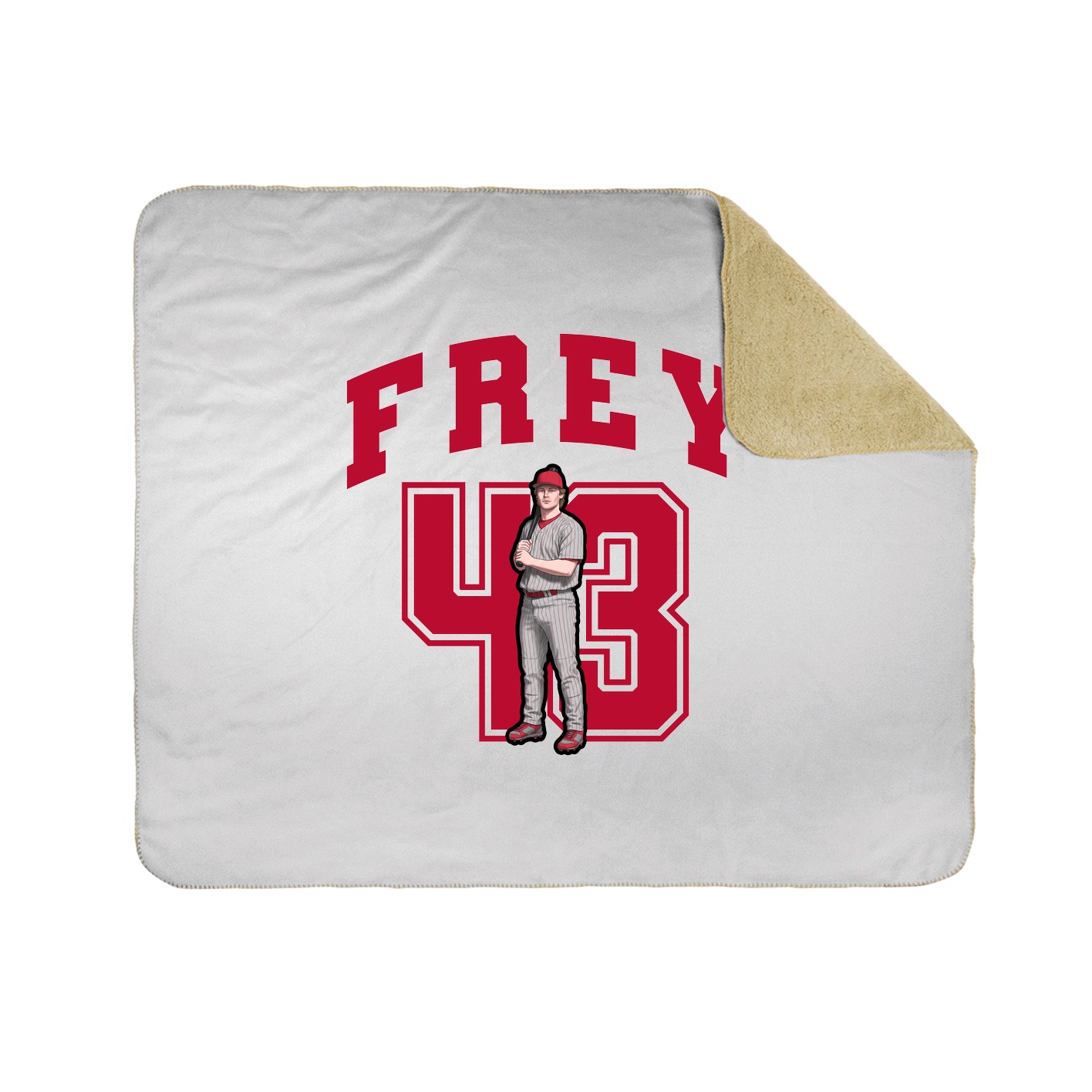 Throw Blanket — Number in White