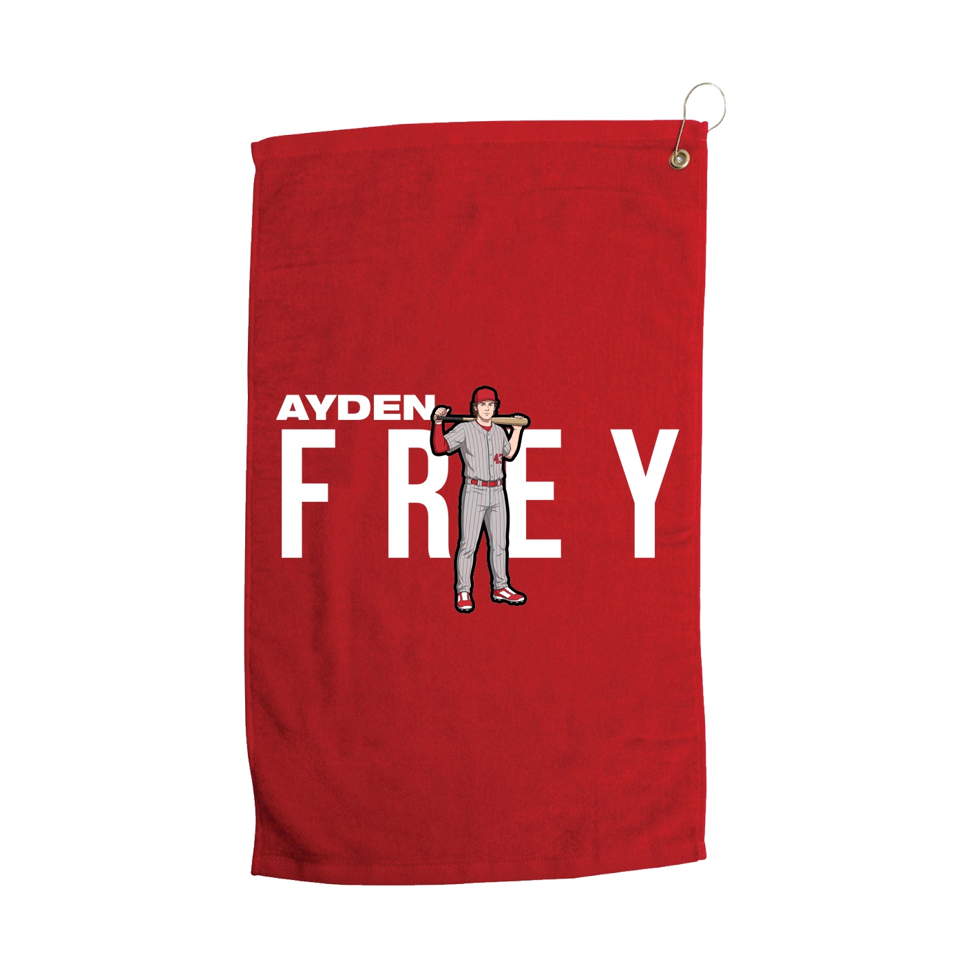 Golf Towel — Player Name in Red