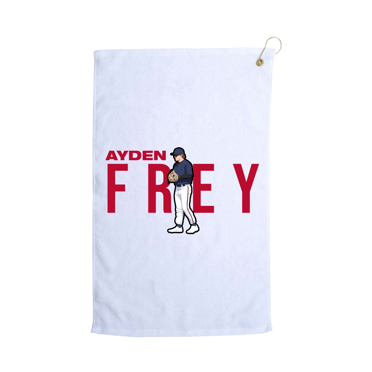 Golf Towel — Player Name in White