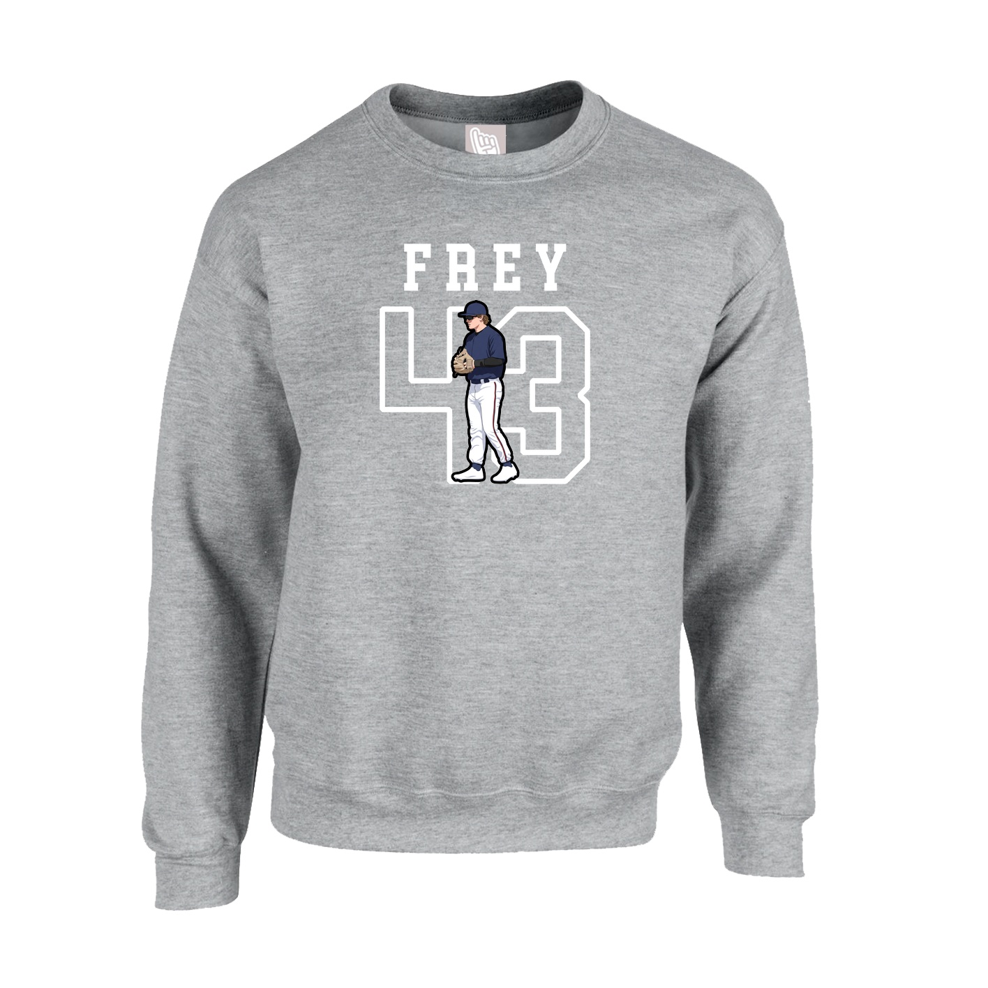 Fleece Crew — Shirsey in Grey