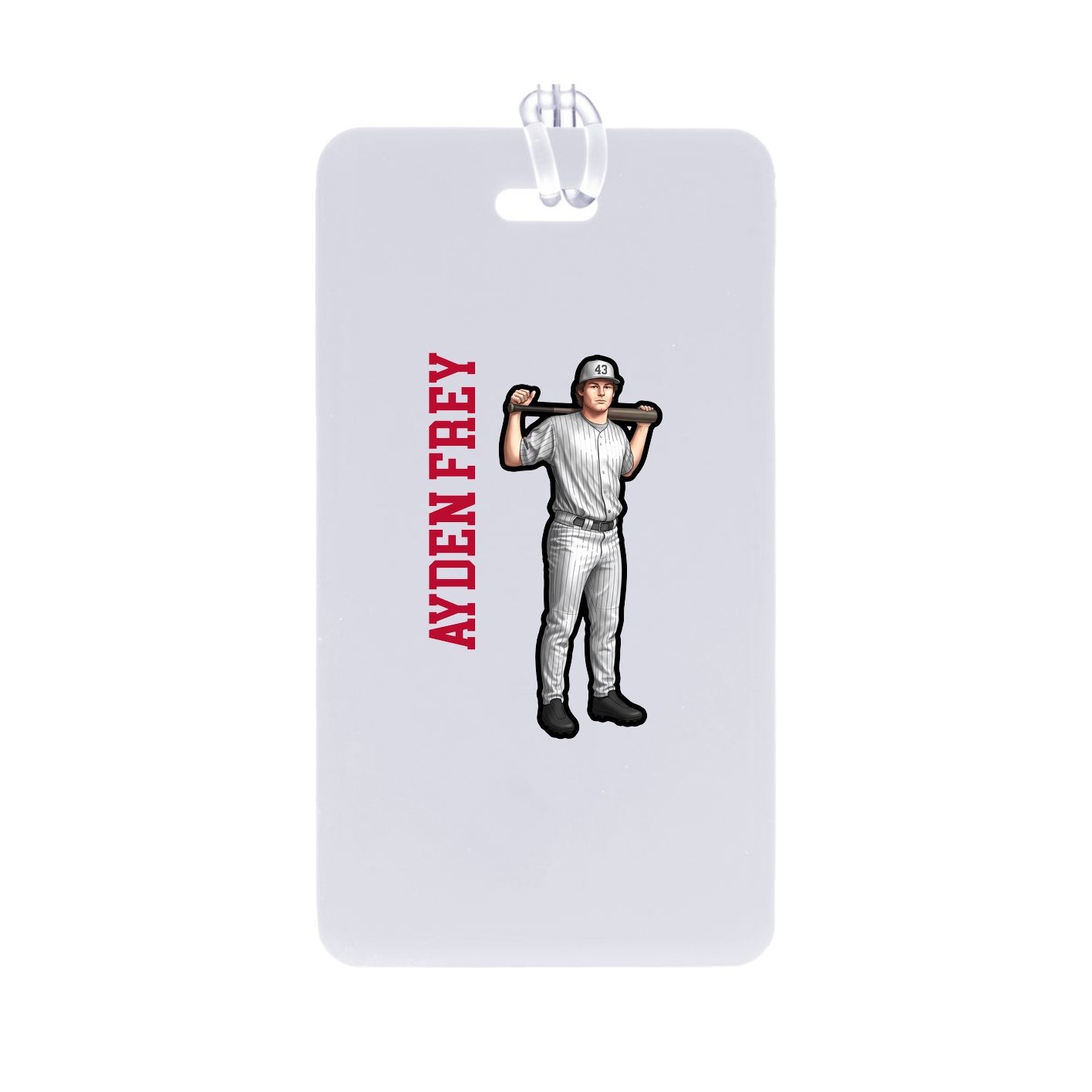 Bag Tag — Name Vertical in Classic