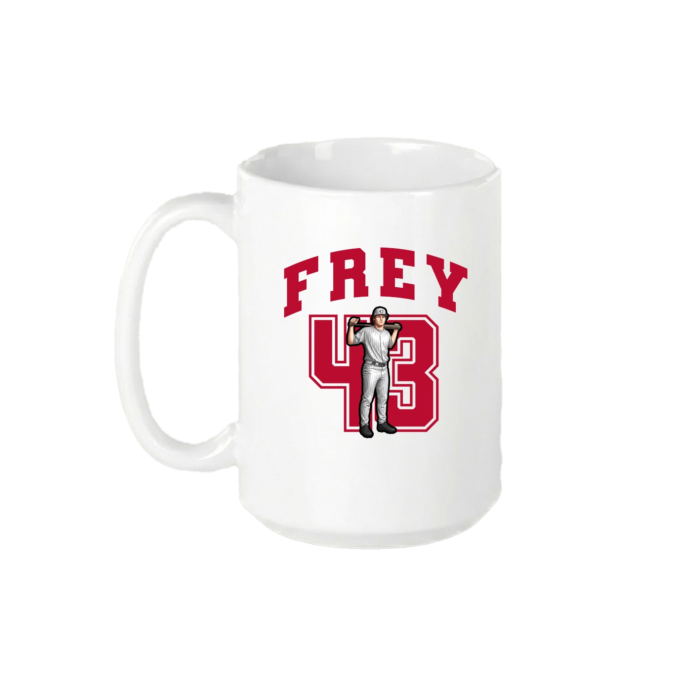 15oz Coffee Mug — Number in White