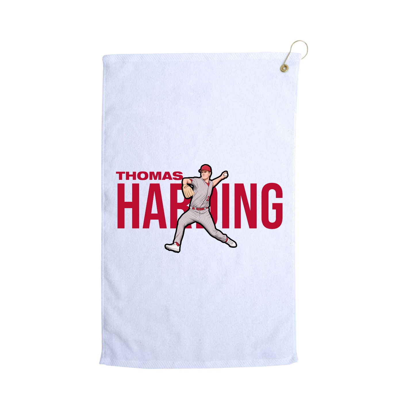 Golf Towel — Player Name in White