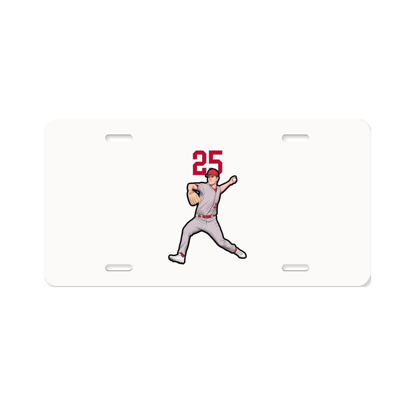License Plate — Number Top in Classic