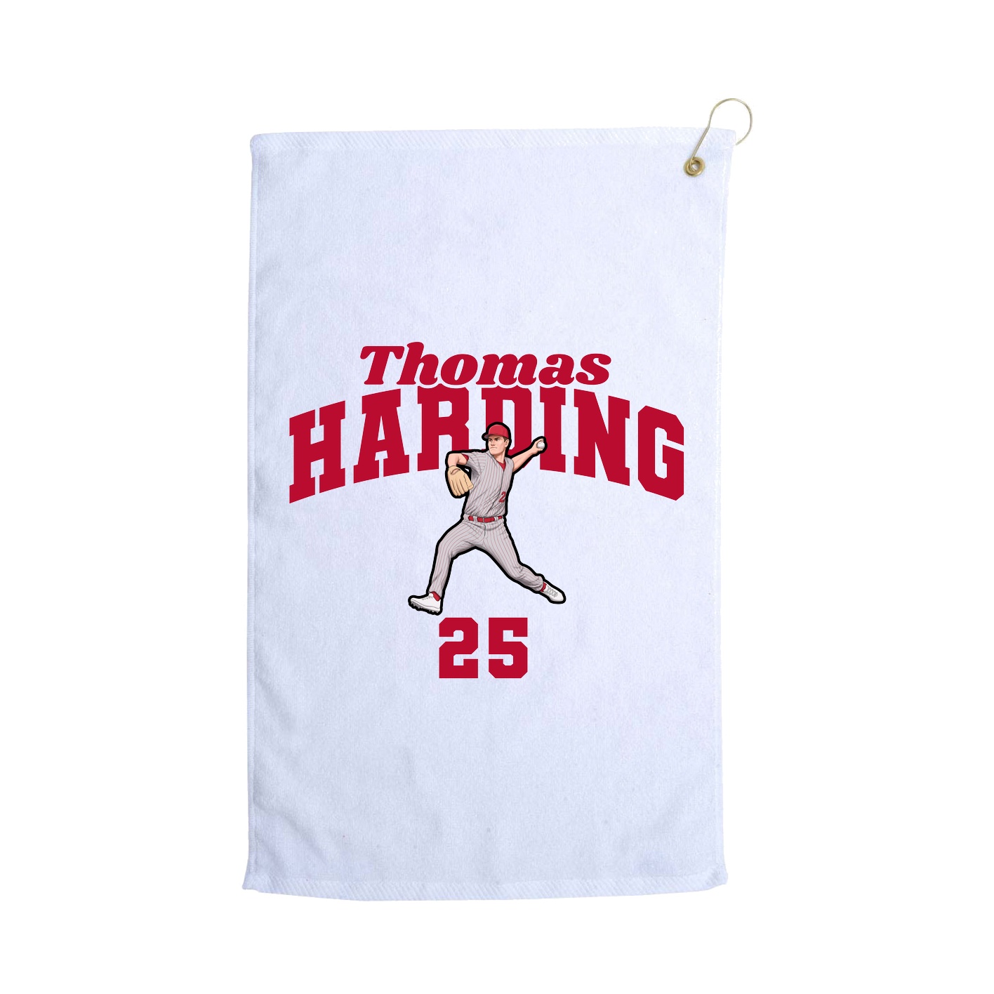 Golf Towel — Signature Arch in White