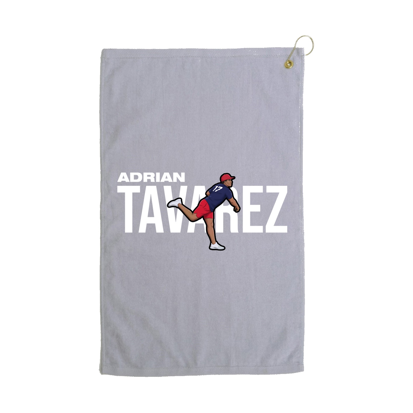 Golf Towel — Player Name in Grey