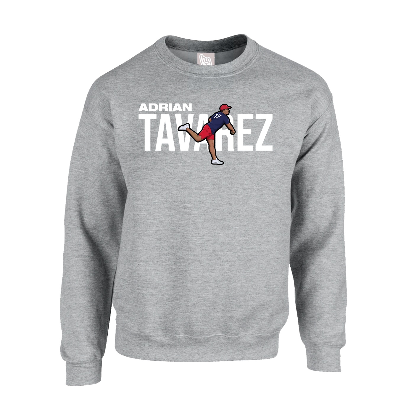 Fleece Crew — Player Name in Grey