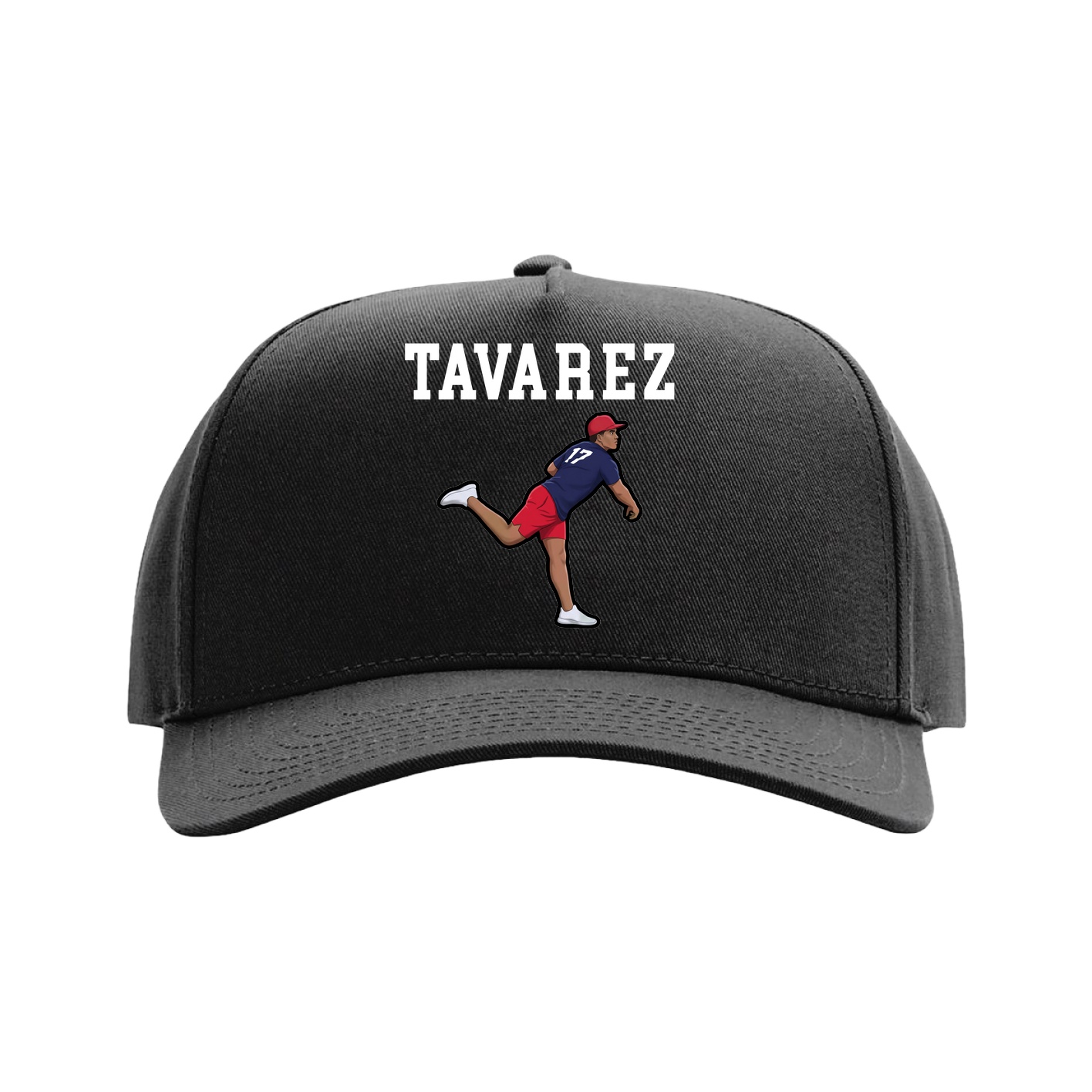 Full Fabric Five-Panel Champ Cap — Shirsey in Black