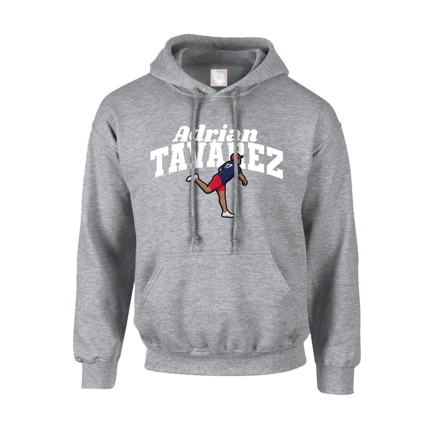 Youth Hoodie — Signature Arch in Grey