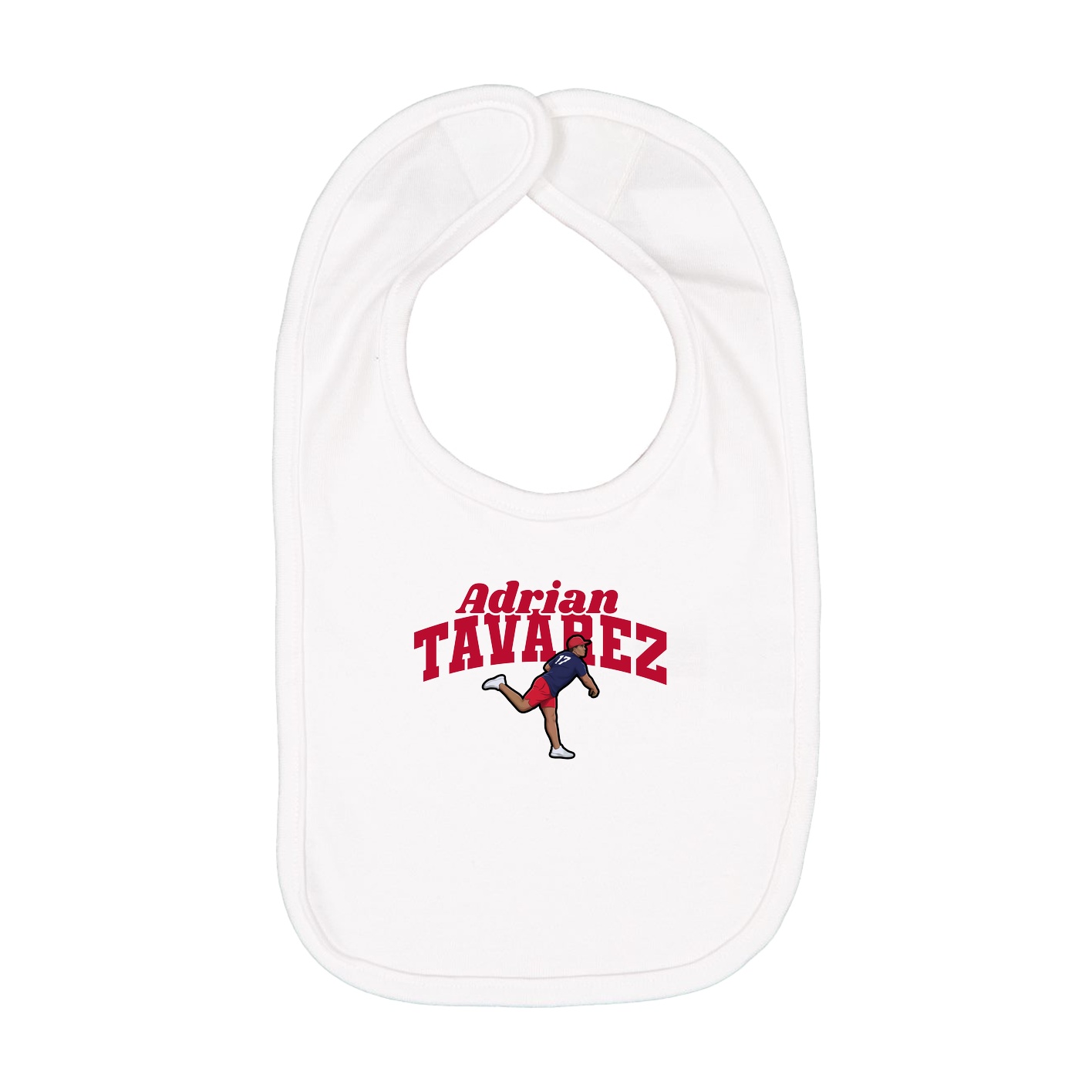 Infant Bib — Signature Arch in White