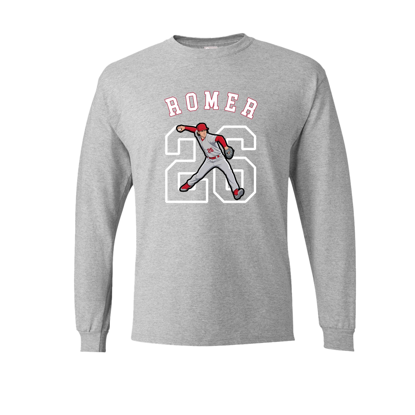 Long Sleeve Tee — Shirsey Arch in Grey