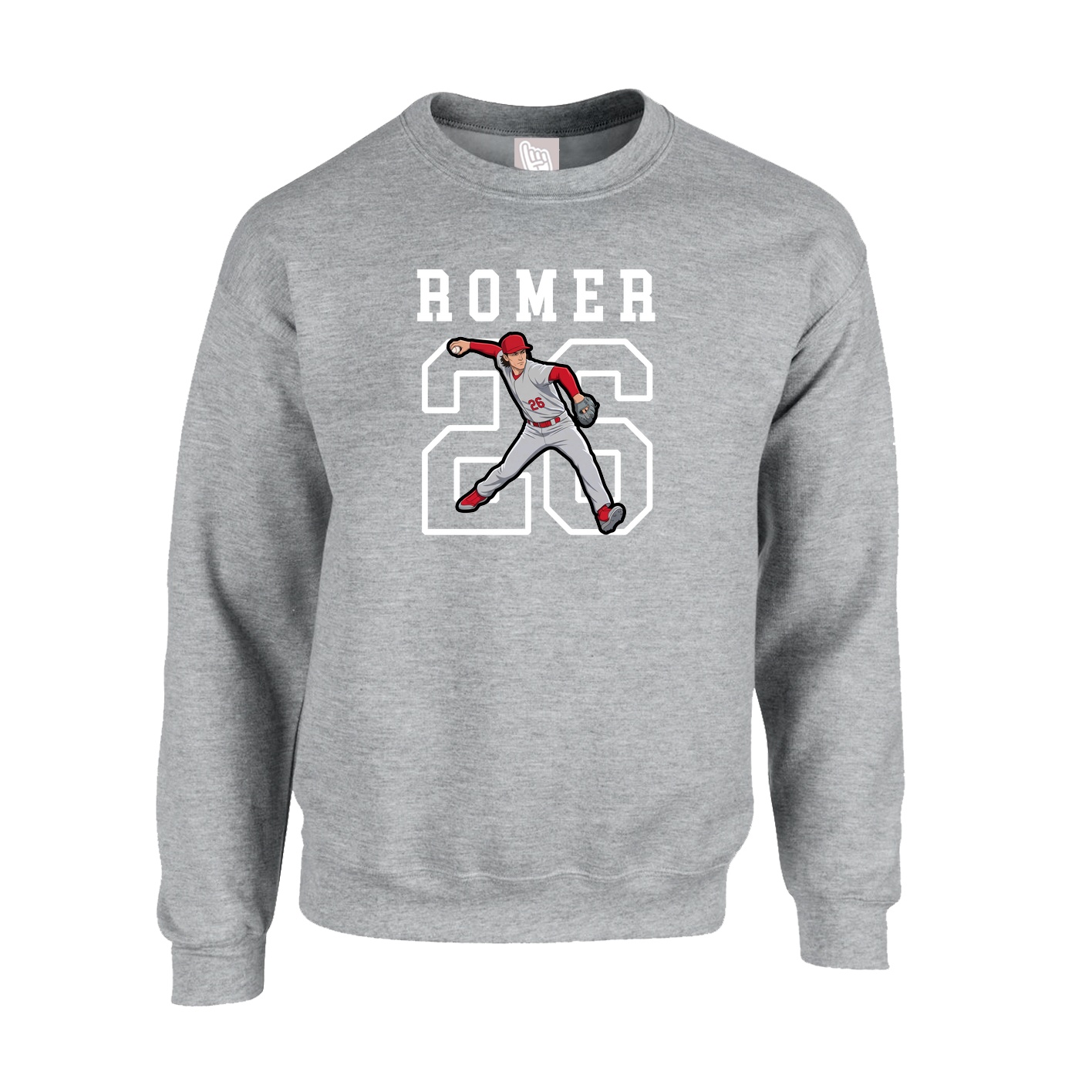 Fleece Crew — Shirsey in Grey