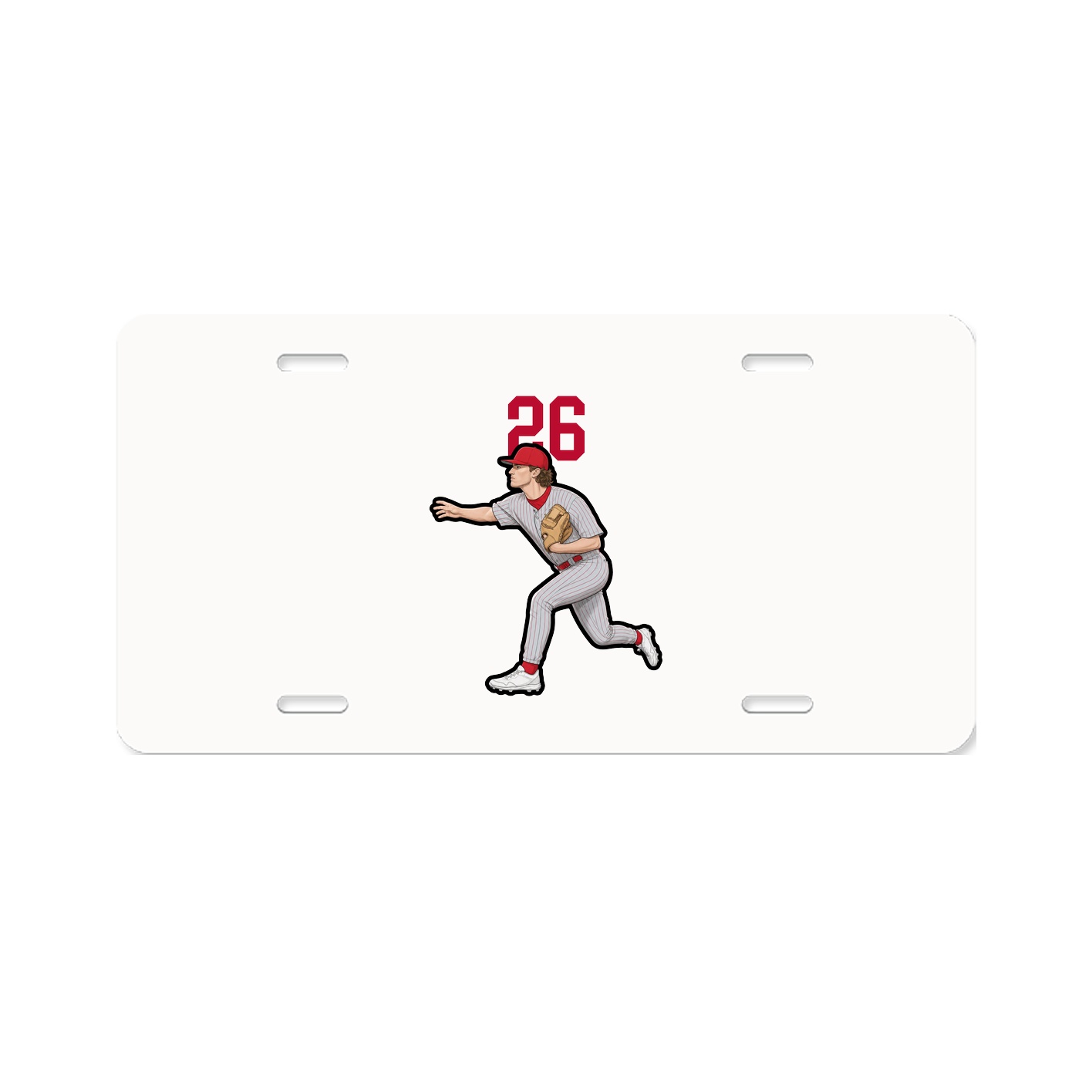 License Plate — Number Top in Classic