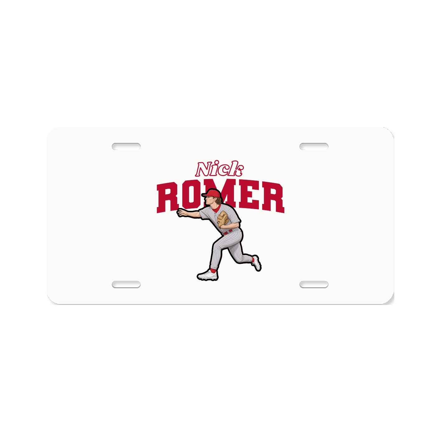License Plate — Name Arch in Classic
