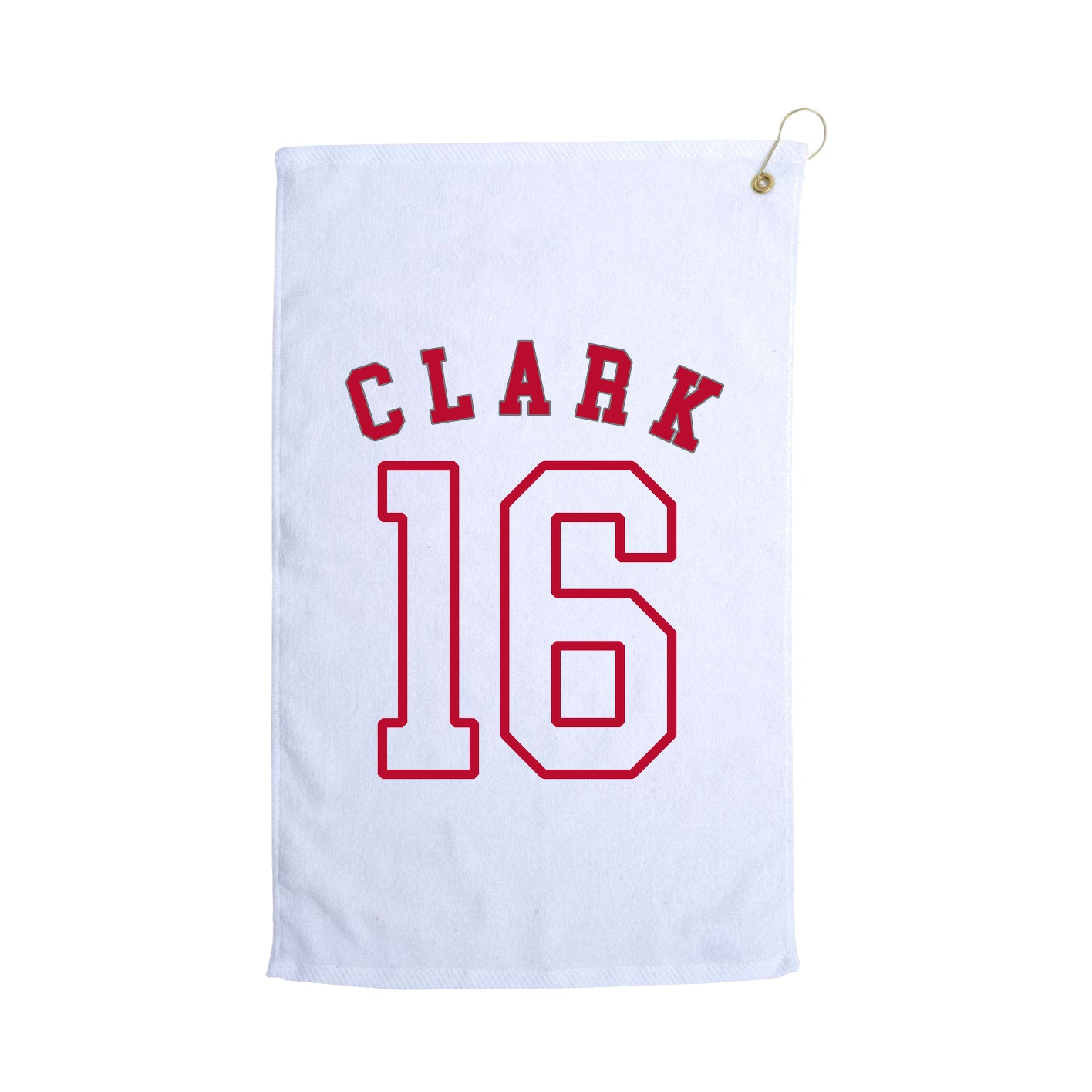 Golf Towel — Shirsey Arch in White
