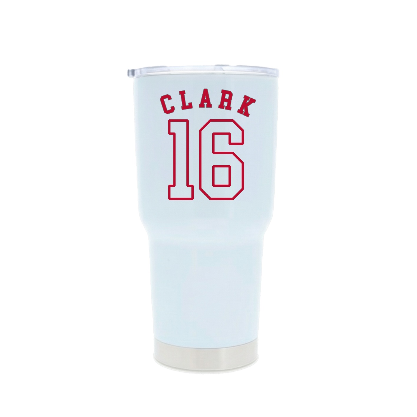 30oz Stainless Steel Tumbler — Shirsey Arch in White